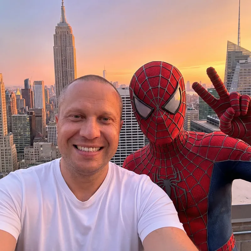 Epic Spider-Man Selfie on NYC Rooftop