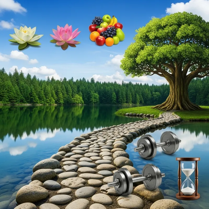 Why Wellness: Serene Lake, Green Forest & Ancient Tree Why Wellness: Serene Lake, Green Forest & Ancient Tree