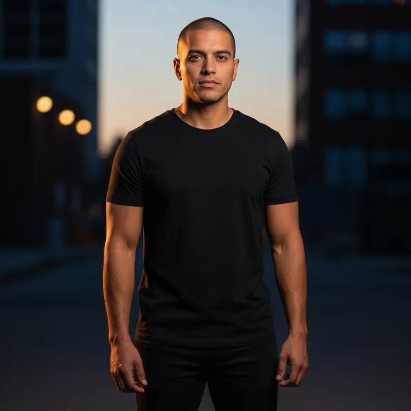 Stylish American-Filipino Man with Buzz Cut Hair, 5'7 Tall Stylish American-Filipino Man with Buzz Cut Hair, 5'7 Tall