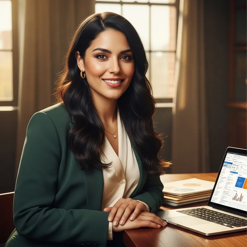 Confident Hispanic Project Manager: Professional Portrait