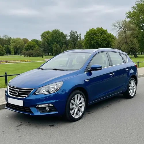 Sapphire Blue Modern Family Car | Elegant Details
