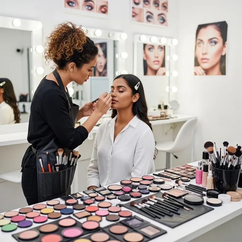Makeup Artist Expert Enhancing Natural Beauty
