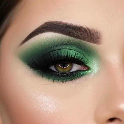 Green Smokey Eye Makeup for a Stunning Night Out Look