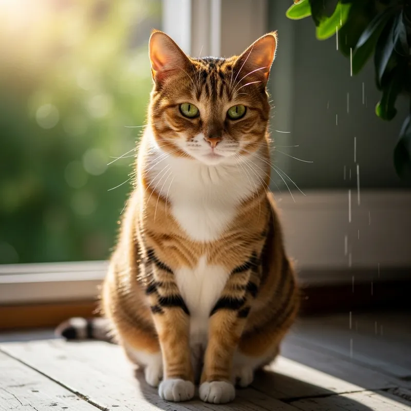 Realistic 4K Cat Image - Vibrant Colors & Sharp Eyes