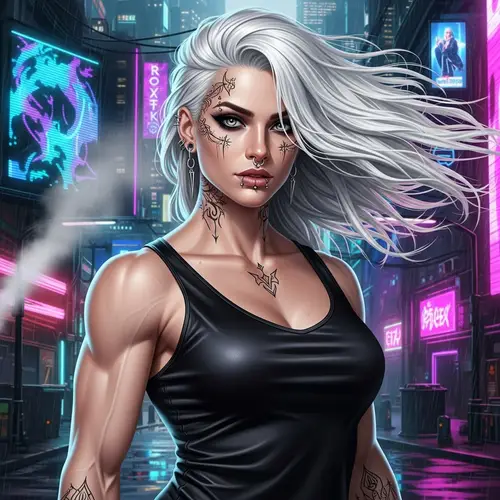 Detailed Fantasy Character Digital Art Illustration