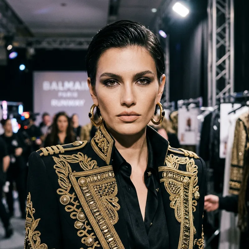 Balmain Fashion Model Showcase - Editorial Highlights Balmain Fashion Model Showcase - Editorial Highlights