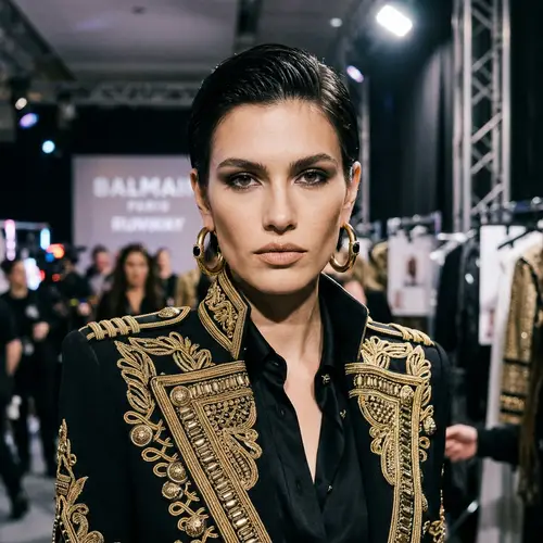 Balmain Fashion Model Showcase - Editorial Highlights