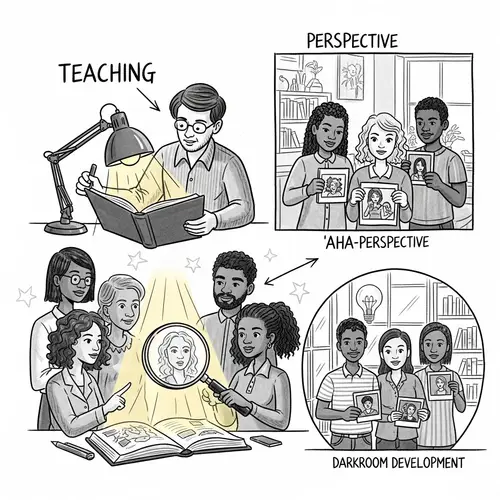 Metaphorical Visualization of Teaching Process with Photography Elements