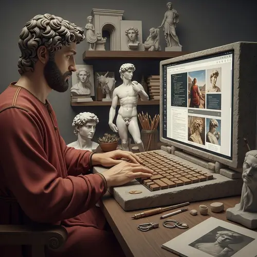 Italian Renaissance Inspired Website Design by Master Artist