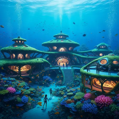 Civilization in Nature-Friendly Underwater World
