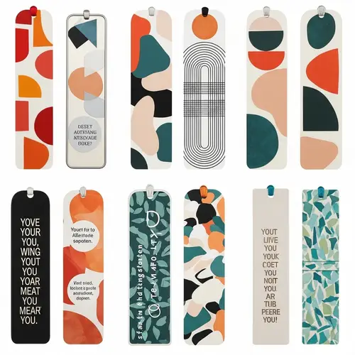 Stylish Bookmarks: Trendy Designs in Vibrant Colors