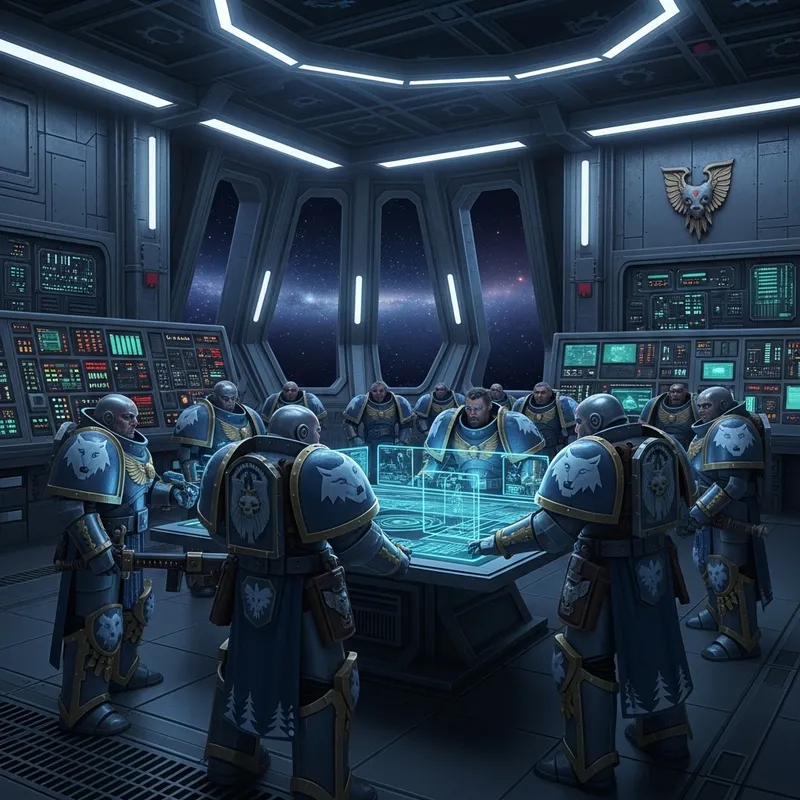 Vlka Fenryka Warriors at Starbase - Elite Company Vlka Fenryka Warriors at Starbase - Elite Company