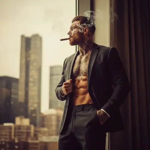 Urban Romanticism: Sophisticated Irish Man in Cityscape