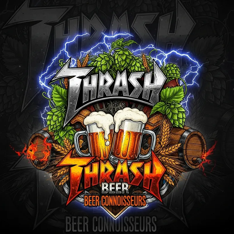 Beer Suckers Thrash Metal Logo Design | Digital Artwork
