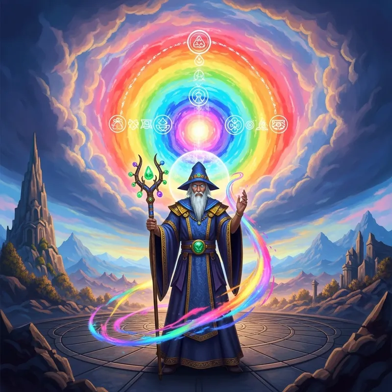 Enchanting Psychedelic Heaven by a Celestial Wizard