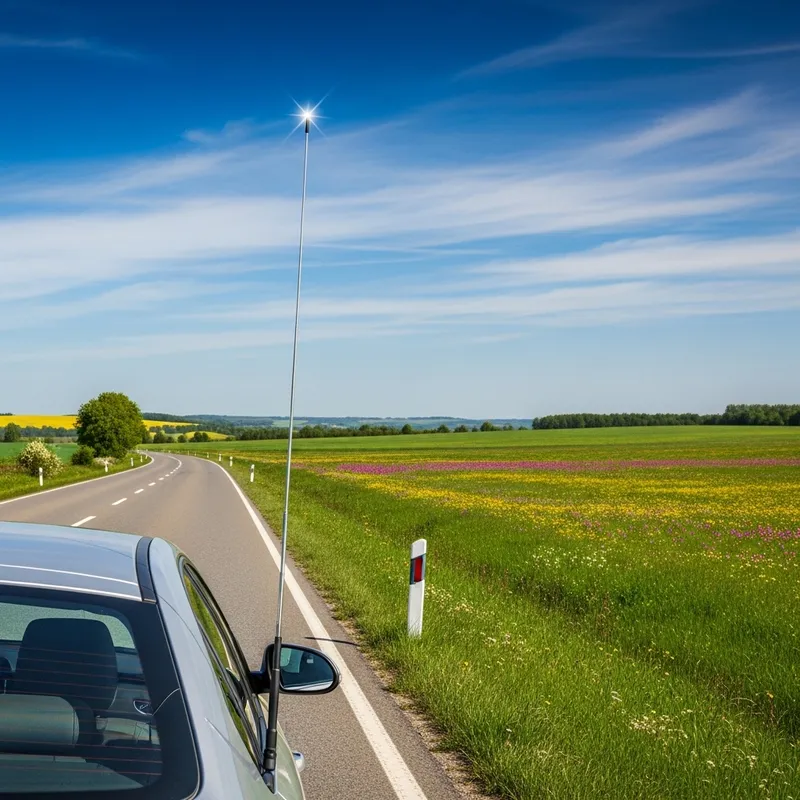 Scenic Drive: Car with CB Radio Antenna