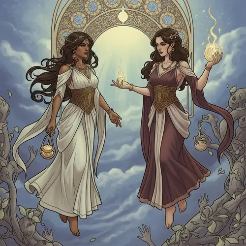 Fantasy Women Ascend to Mesmerizing Sky with Magic Potions