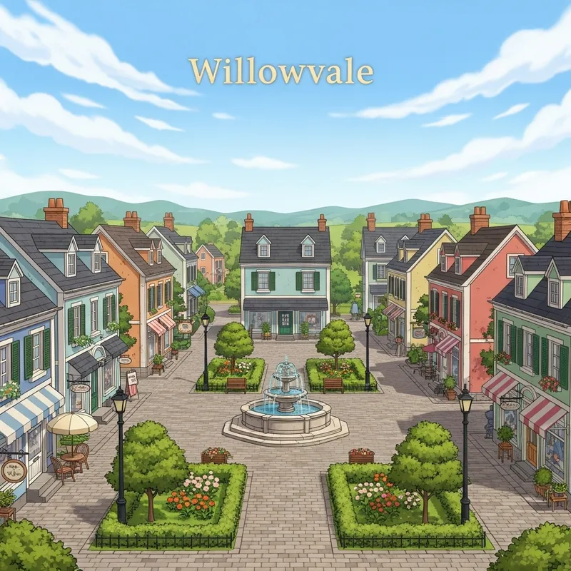 Discover Willowvale Village: Charming Homes, Cobblestone Streets