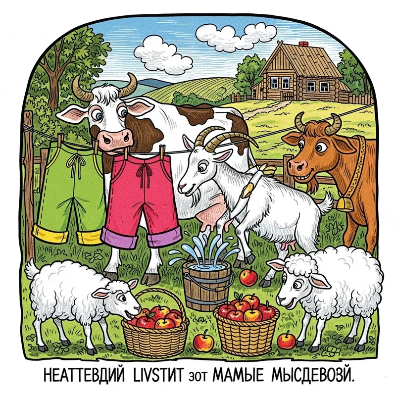 Whimsical Folk Art Inspired by Mischievous Livestock Whimsical Folk Art Inspired by Mischievous Livestock