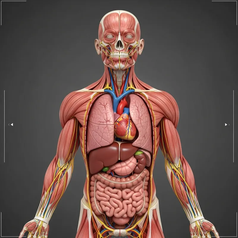 Comprehensive 3D Human Anatomy Visualization
