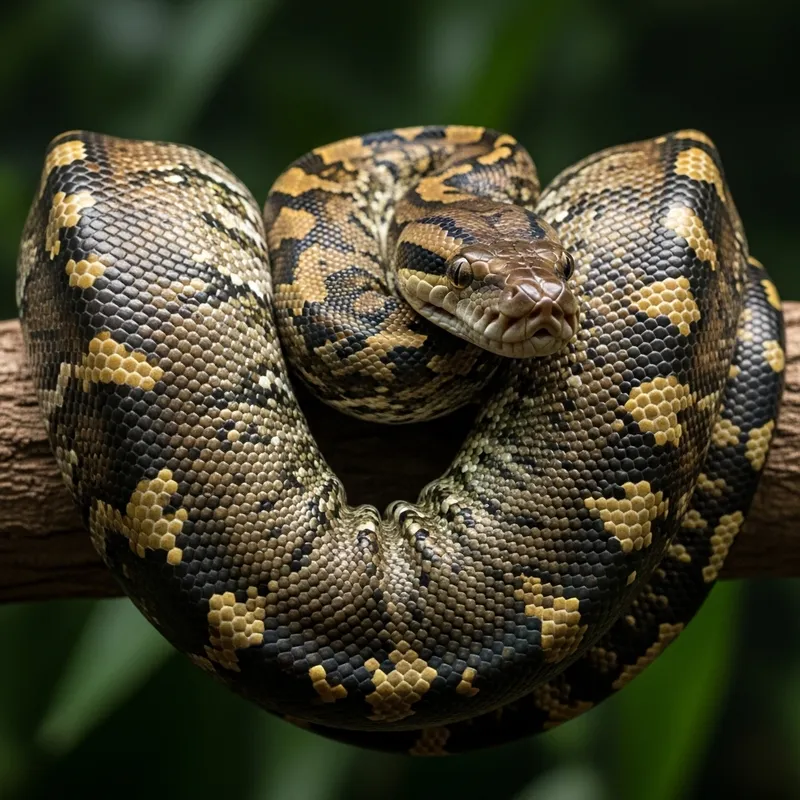 Majestic Python: A Captivating Wildlife Scene