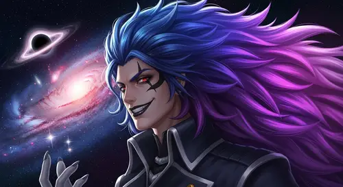 Emperor Kayn | Cosmic Villain with Blue & Purple Hair