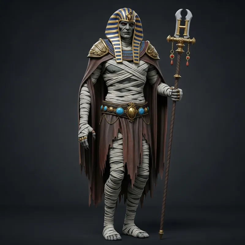 Towering 6'3" Gothic Mummy with Intriguing Size H Features