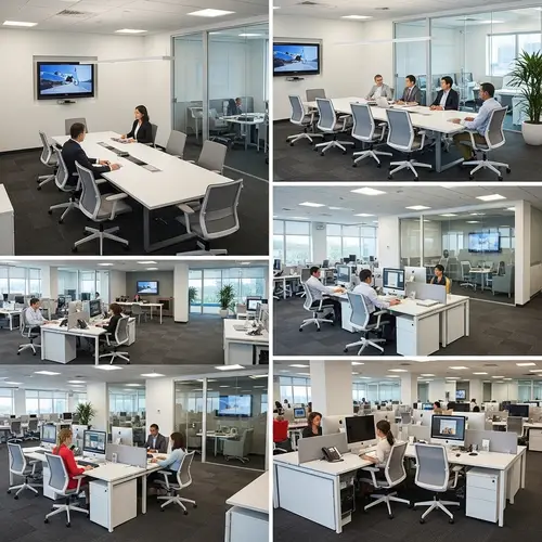 Modern Workplace Design | Spacious Office with Diverse Workforce