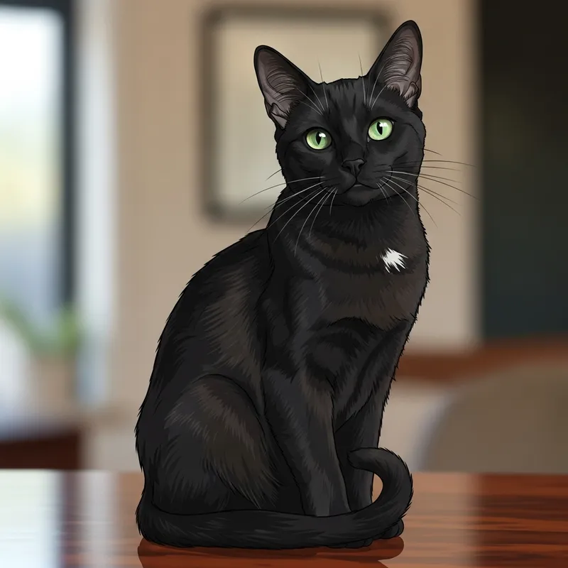 Graceful Cat - Mesmerizing Illustration Graceful Cat - Mesmerizing Illustration