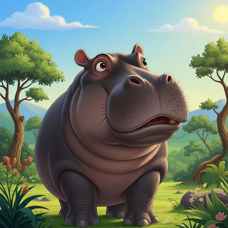 Harold the Curious Hippo Explores a World of Wonders