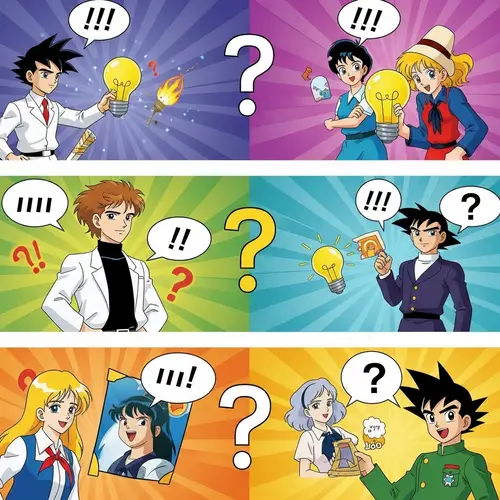 Anime Trivia Mobile App: Engaging Background Design