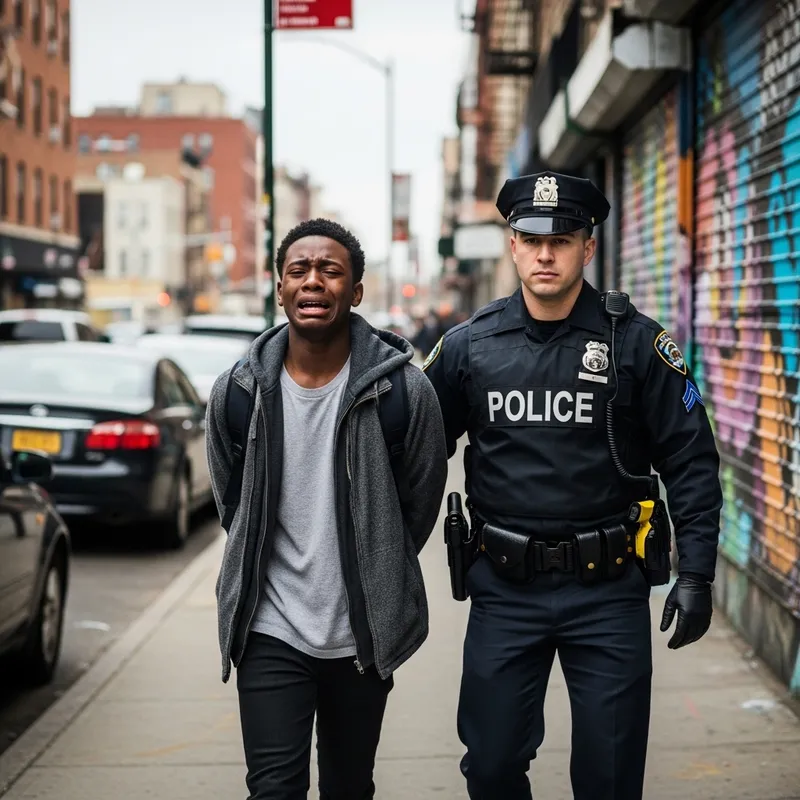 Black Teen Arrested for Graffiti in Emotional Police Encounter