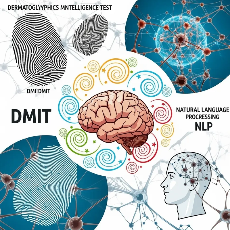 Dynamic Fusion of DMIT and NLP Elements Poster with Vibrant Brain