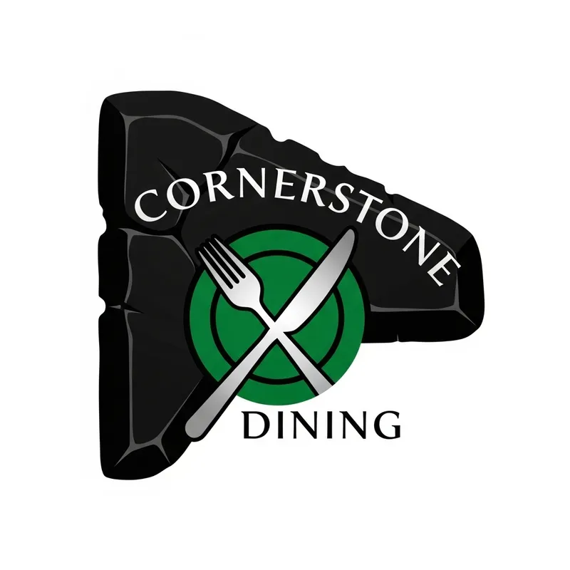 Restaurant Logo Design: Black, Green, Silver Palette Restaurant Logo Design: Black, Green, Silver Palette