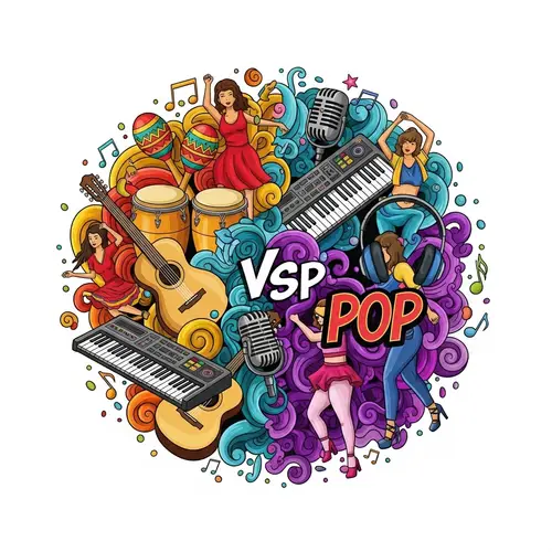 Latin and Pop Music Fusion - Vibrant Intersection of Musical Genres