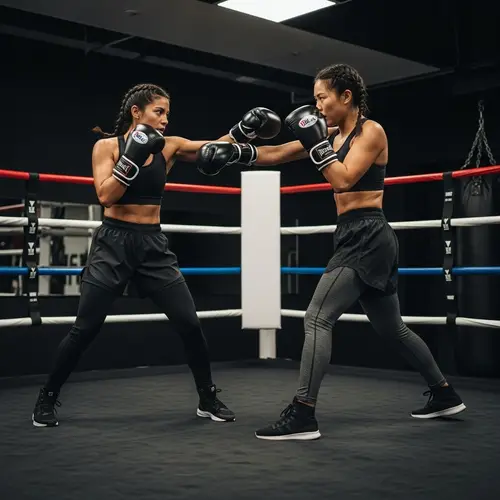 Dynamic Women Boxing Training | Creative Ring Corners Fade