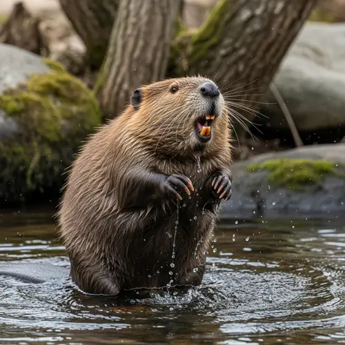 Angry Beaver - Wild Animal Photography