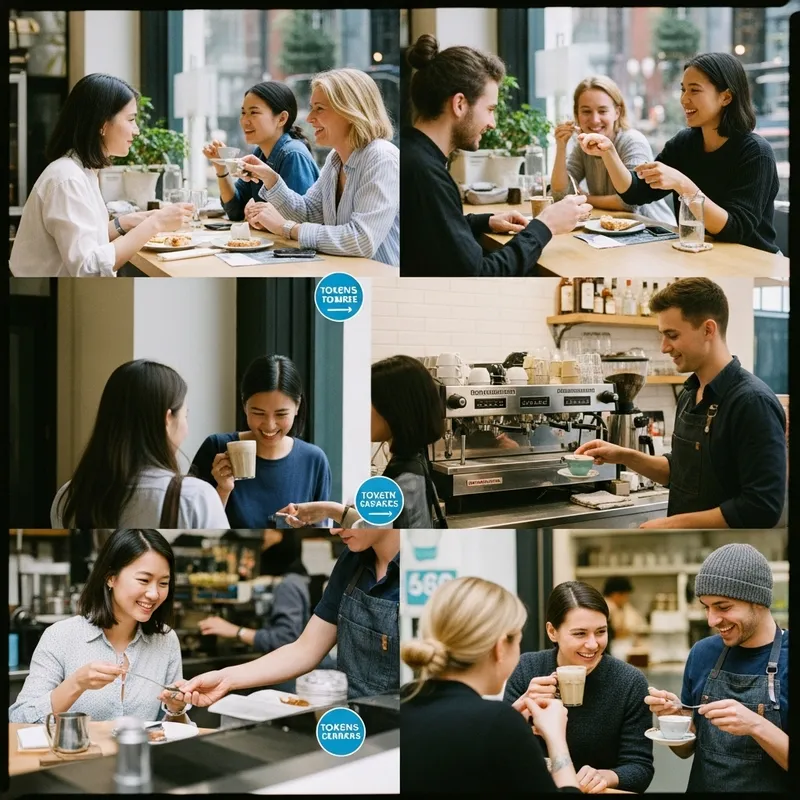 Stanton Cafe: Engaging Scene of Customers & Baristas with Vibrant Energy