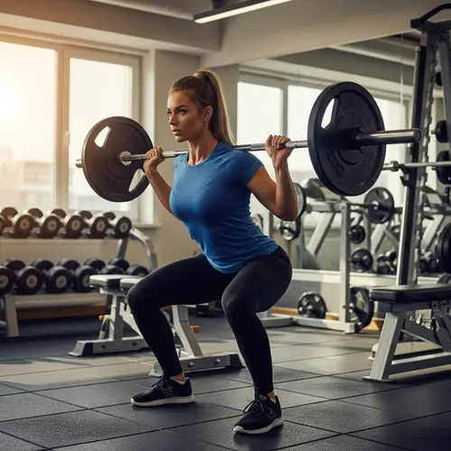 Professional Fitness Instructor with Fair Skin and Dark Blonde Hair