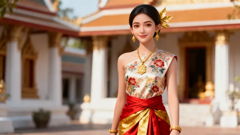 AI Human-Like Avatar in Traditional Thai Style