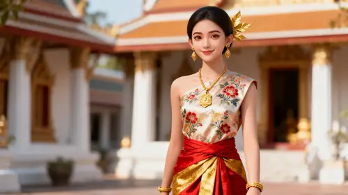 AI Human-Like Avatar in Traditional Thai Style