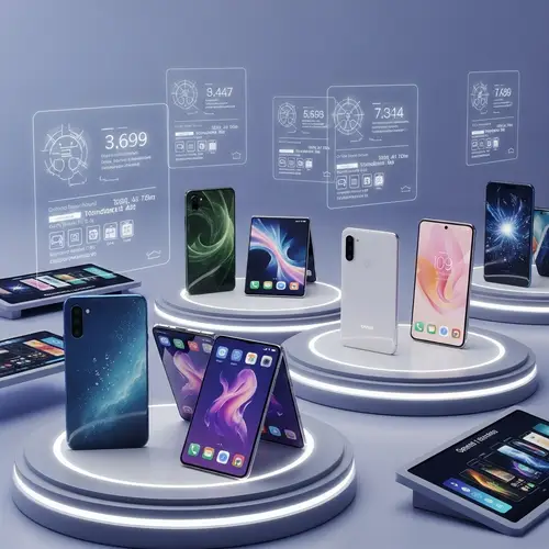 Futuristic Smartphone Sales | Array of Colors & Flexible Displays