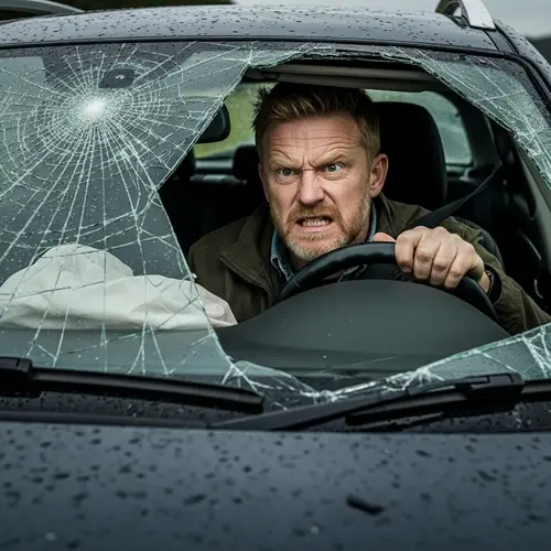 Angry Scottish Man in Car Crash Incident