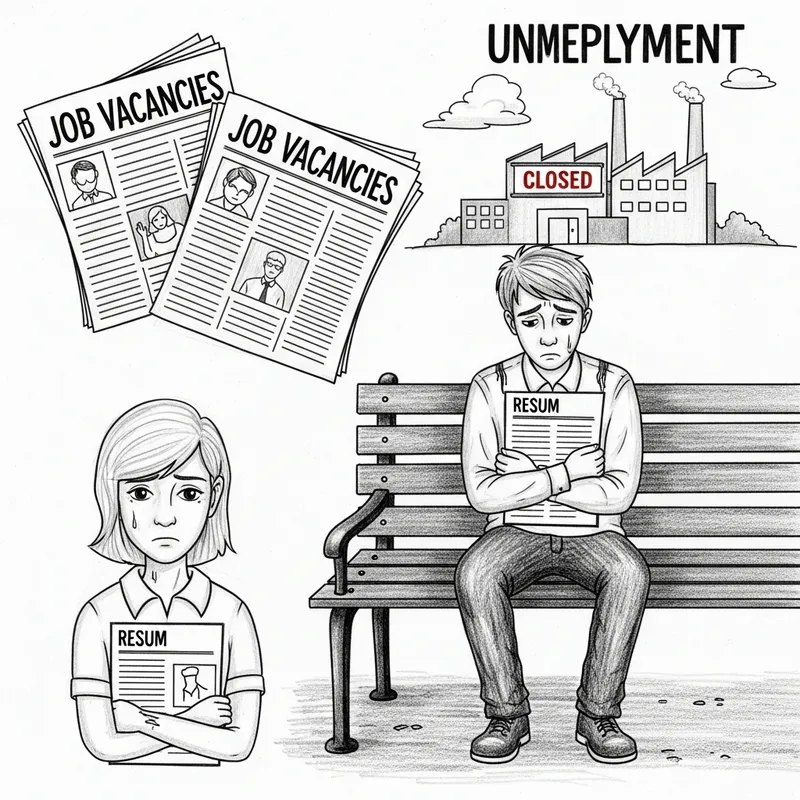 Unemployment Drawing: Struggle and Hope Visualized