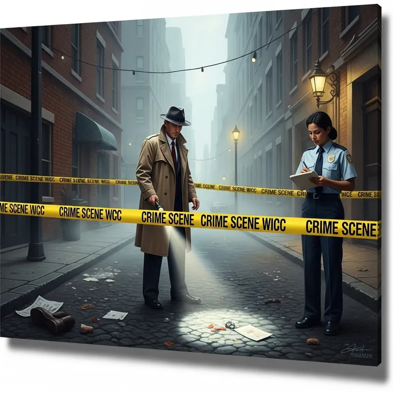 Murder Mystery Detective | Vintage City Alley Investigation
