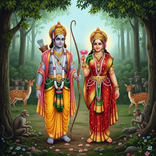 Ram and Sita - Symbol of Strength and Divinity in Hindu Mythology