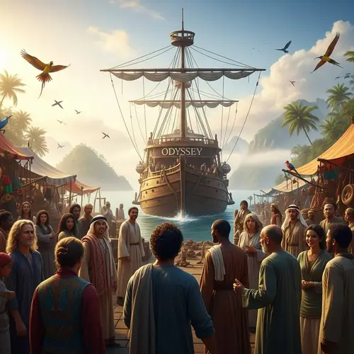 Legendary Odyssey Arrival - Diverse Group Awaits Joyfully