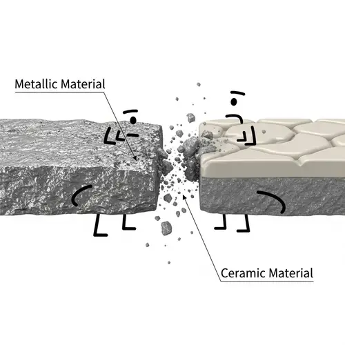 Abstract Representation of Friction and Wear | Metallic vs Ceramic Surfaces