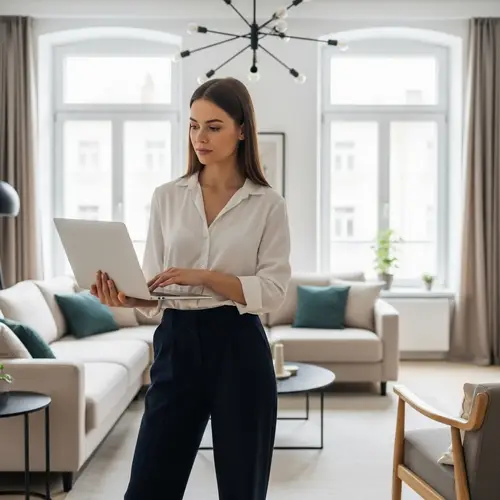 Brown-Haired Interior Designer in Modern Apartment | Portfolio