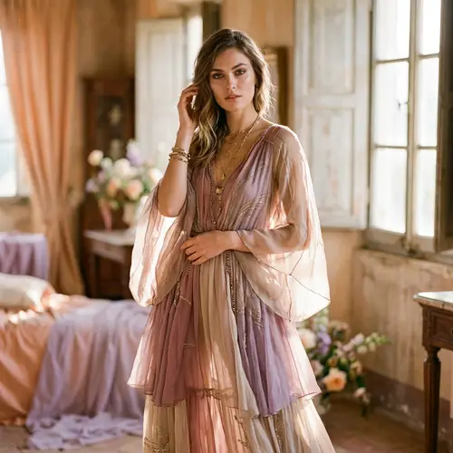 Elegant OnlyFans Photoshoot with High-Fashion Model